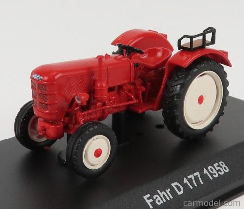 Edicola - Fahr D177 Tractor 1958 - Con Vetrina - With Showcase Orange