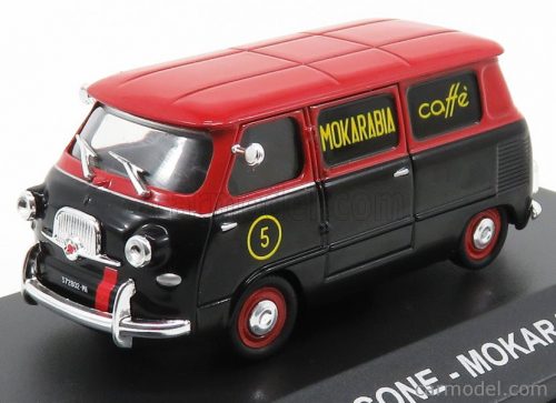 Edicola - Fiat 600 Coriasco (Multipla) Mokarabia Caffe' 1958 Black Red