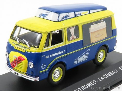 Edicola - Alfa Romeo Romeo Furgone Van - La Cimbali 1955 Blue Yellow