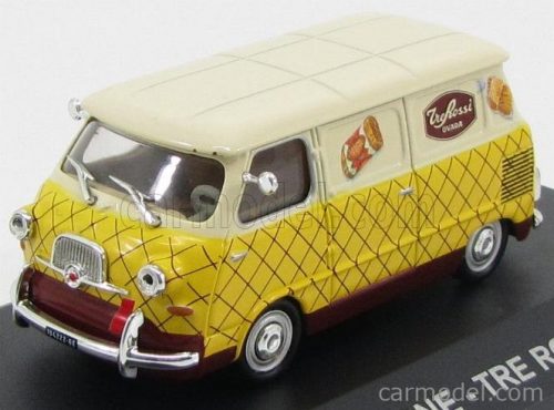 Edicola - Fiat 600 Furgone Van Tre Rossi 1957 Ivory Cream Brown