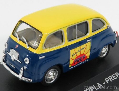 Edicola - Fiat 600 Multipla Crema Medicata Prep 1953 Blue Yellow