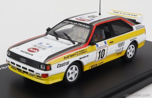 Edicola - Audi Quattro N 10 Winner Rally Acropolis 1984 S.Blomqvist - B.Cederberg White Yellow Black