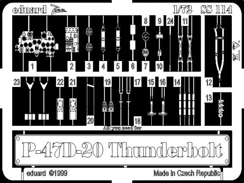 Eduard - P-47D-20 Thunderbolt for Academy