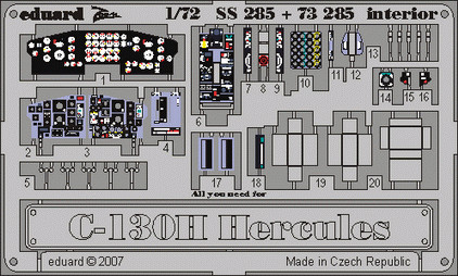 Eduard - C-130H Hercules  interior