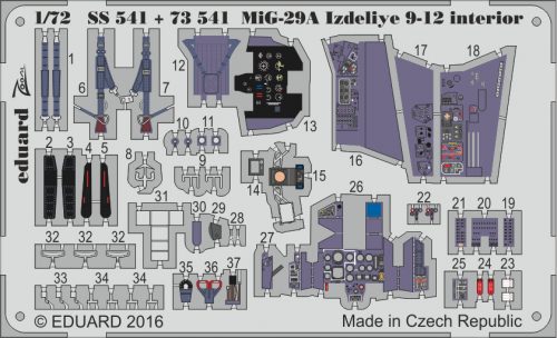 Eduard - MiG-29A Izdeliye 9-12 interior f.Trumpet