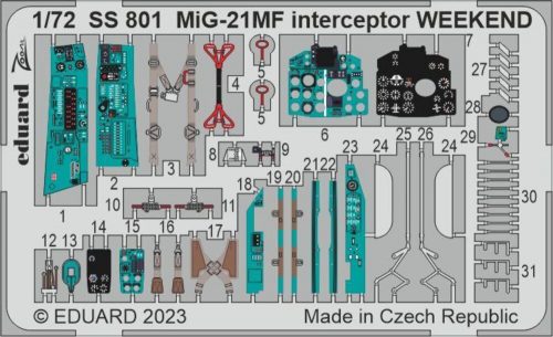 Eduard - MiG-21MF interceptor WEEKEND 1/72 EDUARD