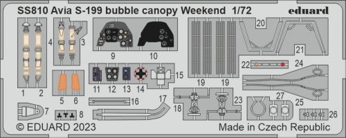 Eduard - S-199 bubble canopy Weekend 1/72 EDUARD