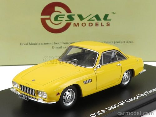 Esval Model - Osca 1600Gt Coupe Fissore 1961 Yellow