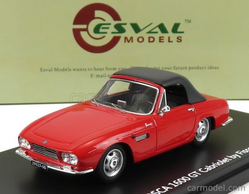 Esval Model - Osca 1600Gt Fissore Cabriolet Closed 1963 Red