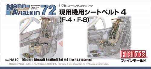 Fine Molds - 1:72 Modern Aircraft Seatbelt Set #4 for F-4, F-8 Series – FINE MOLDS