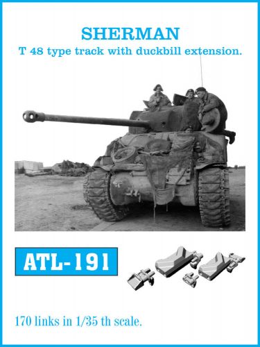 Friulmodel - Tracks for SHERMAN T-48 type track with duckbill extension.