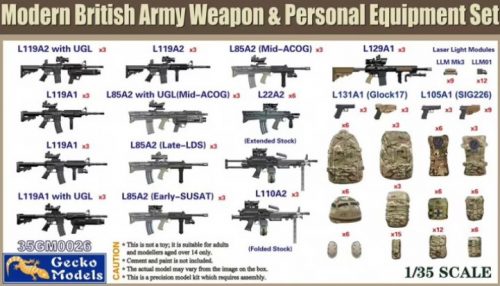 Gecko Models - Modern British Army Weapon & Personal Equipment