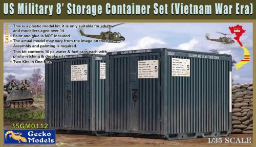 Gecko Models - US Military 8' Storage Container Set (Vietnam War)