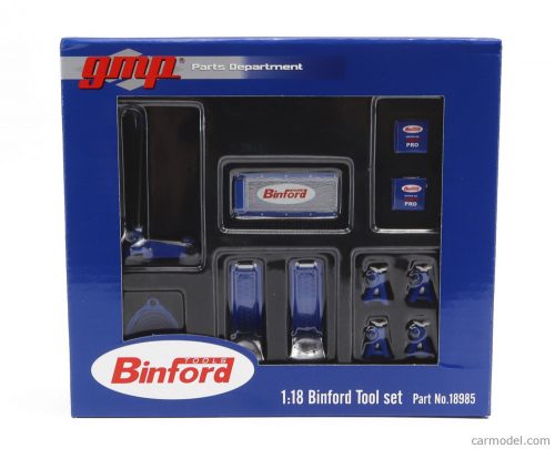 Gmp - Accessories Set Officina Garage Tool Set Binford Blue Silver