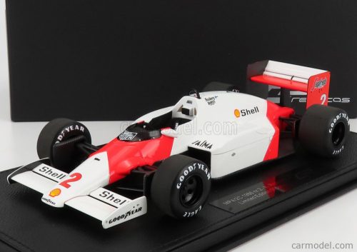 Gp-Replicas - Mclaren F1 Mp4/2C N 2 Season 1986 Keke Rosberg - Con Vetrina - With Showcase White Red