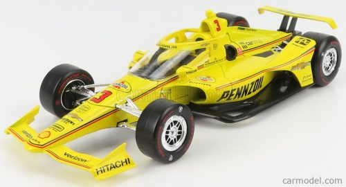 Greenlight - Chevrolet Team Penske Pennzoil N 3 Indianapolis Indy 500 Indycar Series 2021 Scott Mclaughlin Yellow