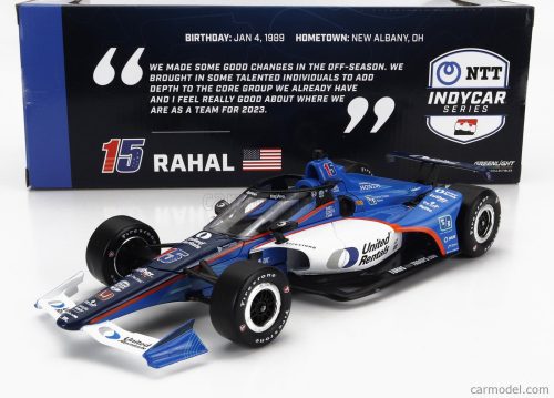 Greenlight - Honda Team Letterman Lanigan Racing N 15 Indianapolis Indy 500 Indycar Series 2023 G.Rahal Blue White Black