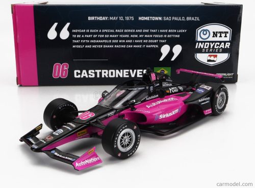 Greenlight - Honda Team Transcard Meyer Shank Racing N 06 Indianapolis Indy 500 Indycar Series 2023 H.Castroneves Black Pink