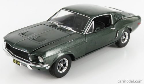 Greenlight - Ford Usa Mustang Gt390 Coupe 1968 - Bullit - Steve Mcqueen Dark Highland Green