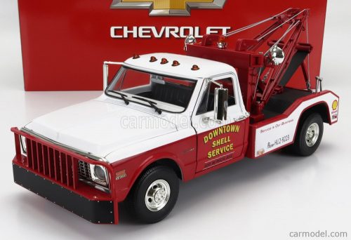 Greenlight - Chevrolet C-30 1972 - Carro Attrezzi - Wrecker Road Service Red White