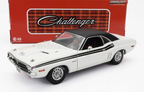 Greenlight - DODGE CHALLENGER R/T COUPE 1971 WHITE BLACK