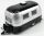 Greenlight - TRAILER ROULOTTE CARAVAN AIRSTREAM BAMBI 1960 BLACK SILVER