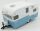 Greenlight - TRAILER SHASTA AIRFLYTE 15 ROULOTTE 1961 LIGHT BLUE WHITE