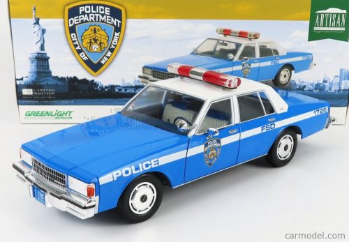 Greenlight - Chevrolet Caprice Police New York City Departiment 1990 Light Blue White