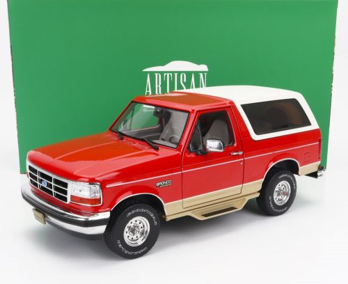 Greenlight - FORD USA BRONCO 1994 - EDDIE BAUER EDITION RED GOLD WHITE