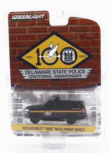 Greenlight - CHEVROLET TAHOE DELAWARE POLICE 2023 BLUE YELLOW