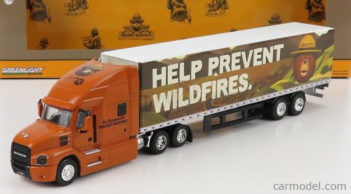 Greenlight - Mack Anthem Truck 2019 - Help Prevent Wildfires Smokey Bear Light Brown White