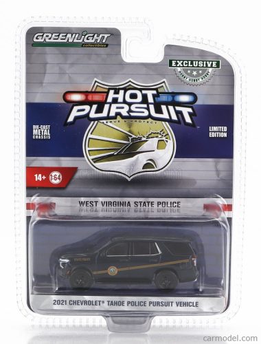 Greenlight - Chevrolet Tahoe Police Pursuit Vehicle Pvv West Virginia 2021 Black