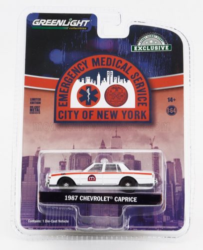 Greenlight - CHEVROLET CAPRICE NYC EMS MEDICAL SERVICE 1987 WHITE