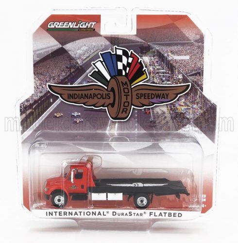 Greenlight - INTERNATIONAL DURASTAR 4400 CAR TRANSPORTER INDIANAPOLIS MOTOR SPEEDWAY 2008 RED BLACK