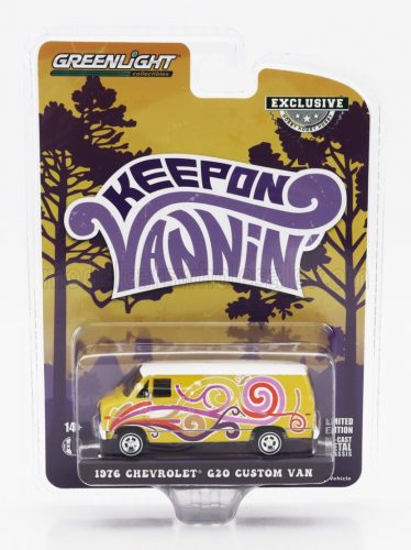 Greenlight - CHEVROLET G20 VAN CUSTOM VANNIN 1976 YELLOW