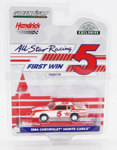 Greenlight - CHEVROLET MONTE CARLO N 5 ALL STAR RACING 1984 GEOFF BODINE WHITE RED