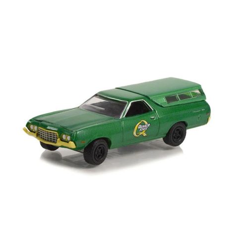 Greenlight - 1:64 Ford Ranchero 500 1972 with Camper Shell - Quaker State - Blue Collar Collection Series 11 - GREENLIGHT