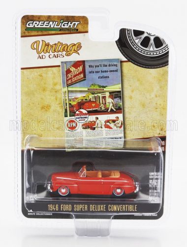 Greenlight - FORD USA SUPER DELUXE CABRIOLET OPEN 1946 ORANGE