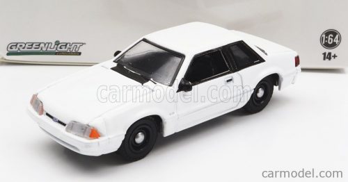 Greenlight - Ford Usa Mustang Ssp Police 1987 White