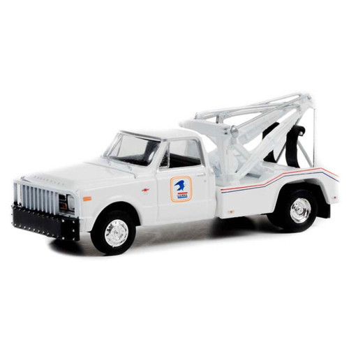 GREENLIGHT - Dually Drivers Series 9 - 1968 Chevrolet C-30 Dually Wrecker - United States Postal Service (USPS) Solid Pack