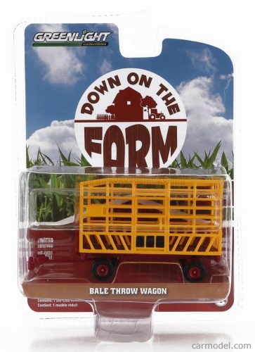 Greenlight - Trailer Bale Throw Wagon For Tractor Yellow