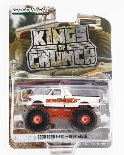 Greenlight - FORD USA F-350 PICK-UP MONSTER TRUCK IRON EAGLE 1990 WHITE