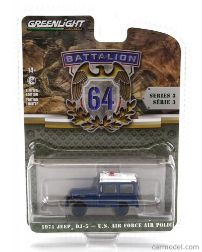 Greenlight - Jeep Dj-5 U.S. Air Force Police 1971 Blue White