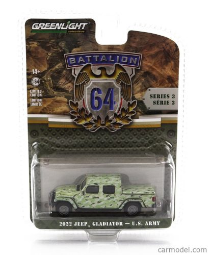 Greenlight - Jeep Gladiator Pick-Up U.S. Army 2022 Military Camouflage