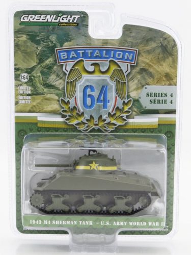 Greenlight - TANK M4 SHERMAN MILTARY 1943 MILITARY GREEN