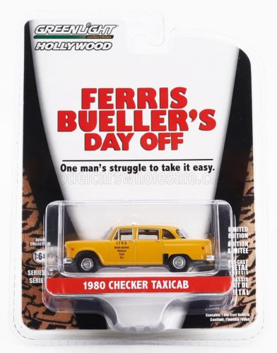 Greenlight - CHECKER TAXI CAB 1980 - FERRIS BUELLER'S DAY OFF YELLOW