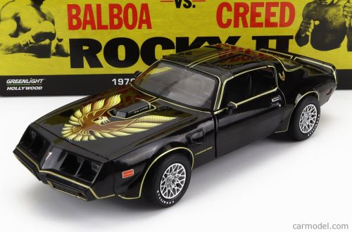 Greenlight - Pontiac Firebird Trans Am 1979 - Rocky Ii Movie Black Gold