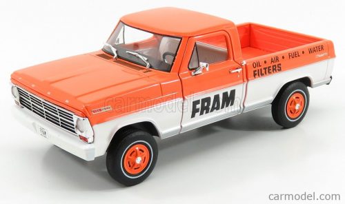 Greenlight - Ford Usa F-100 Pick-Up Fram 1967 Orange White