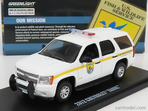 Greenlight - Chevrolet Tahoe Police U.S. Fish & Wildlife Service 2012 White