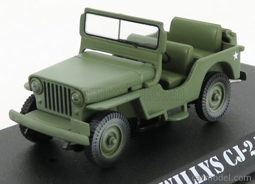 Greenlight - Jeep Willys Cj-2A Open 1949 - M-A-S-H Military Green